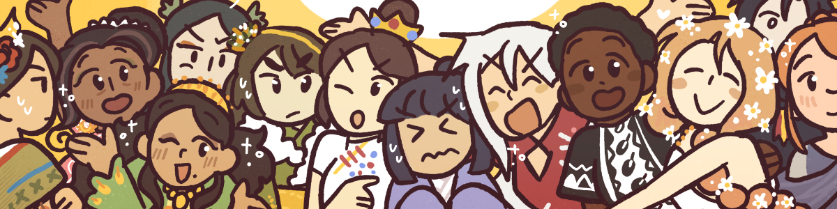 Banner art showing the protagonist Tea Princesses of the game Sovereign Tea